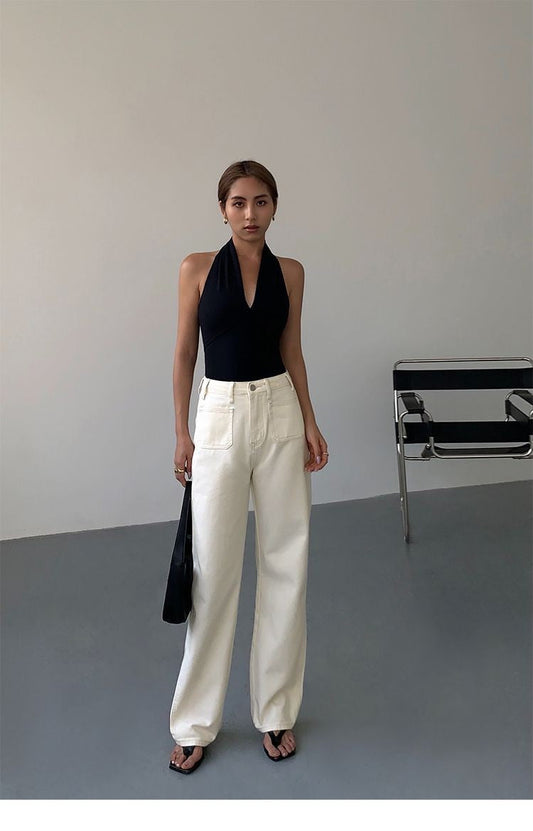 Arlisse Black Halterneck Vest