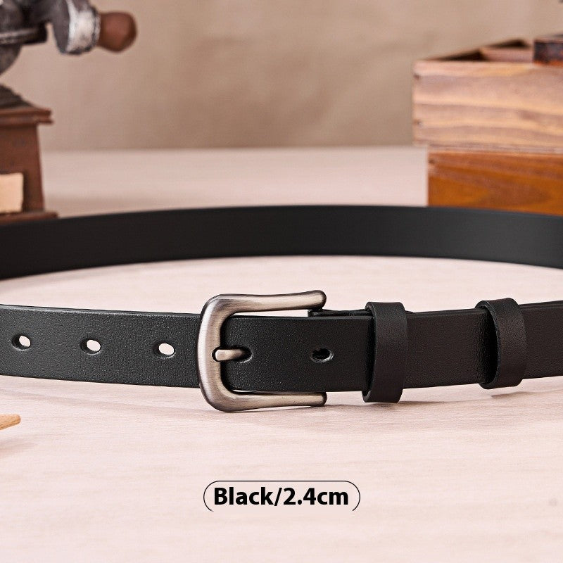 Caelis Leather Pin Buckle Belt