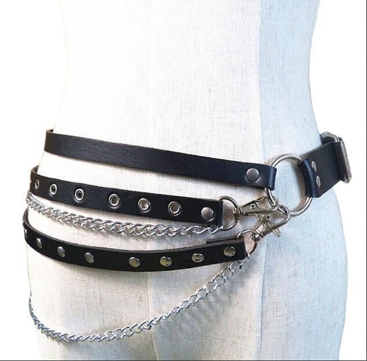 Noire Minimalist Leather Belt