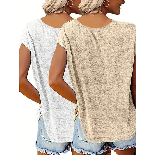 Veyra 2-Pack V-Neck Summer Tanks