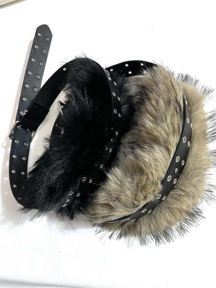 Arvien Fur-Trim Retro Belt