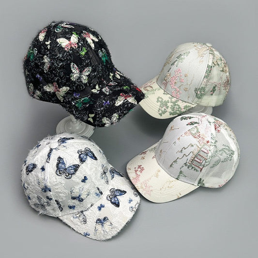 Lyra Vintage Print Baseball Cap