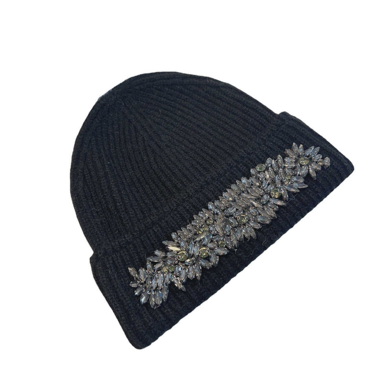 Maelis Rhinestone Wool Cap