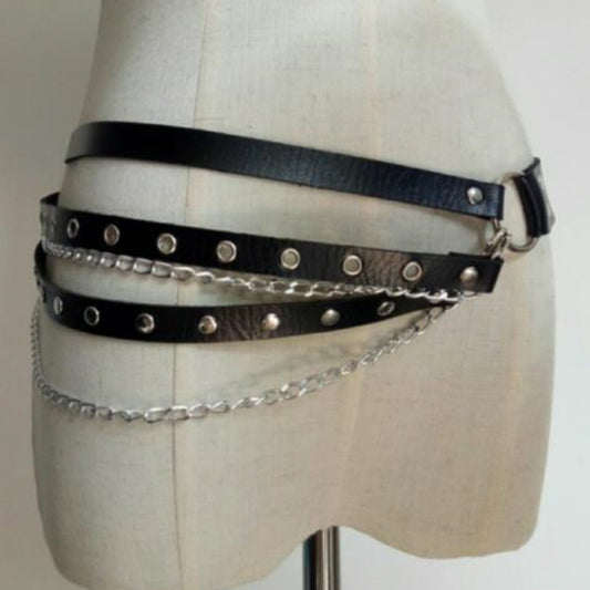 Noire Minimalist Leather Belt