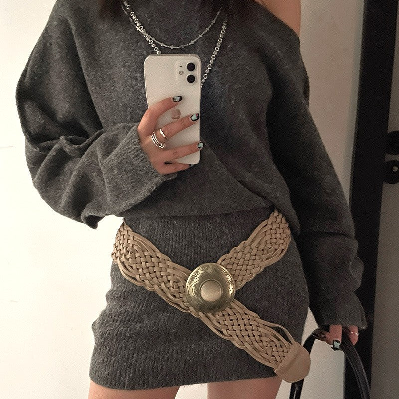 Solara Woven Statement Belt