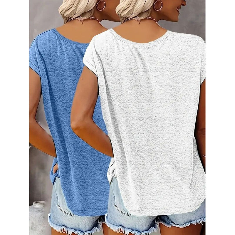 Veyra 2-Pack V-Neck Summer Tanks
